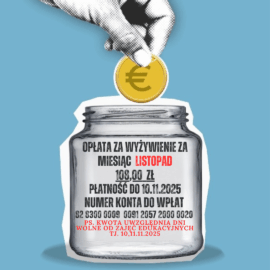 Opłaty za obiady w listopadzie