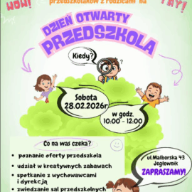 Zapraszamy na dzień otwarty przedszkola Zapraszamy na dzień otwarty przedszkola